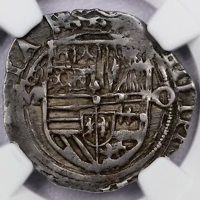 (1572-89)M O Mexico Real Philip II (3.39g) - NGC AU 55 • $485