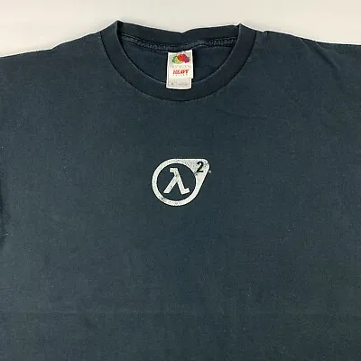 Vintage Y2k Half Life 2 Lambda Valve Video Game Promo T-Shirt Mens XL X-Large • $68.88