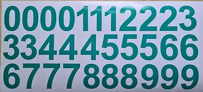 £2.05 • Buy Sticky Vinyl Numbers Stickers Decals Bin Door Office Home Weather Proof TEAL