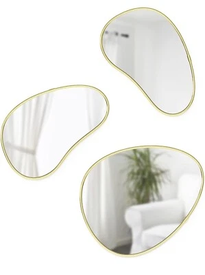 £39.99 • Buy Umbra Hubba Pebble Wall Mirror Decorative Thin Frame CHOOSE Large Or Set Of 3