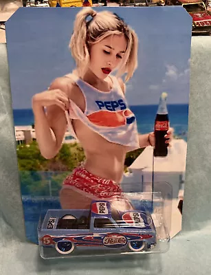 Hot Wheels ‘83 Chevy Silverado As Pepsi Cola Playboy Model It’s A Custom Blue • $49.77