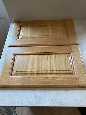 MEDIUM OAK PAN DRAWER FRONTS KITCHEN DOOR 500mm X 280mm  X 2   STOCK DX783 • £50