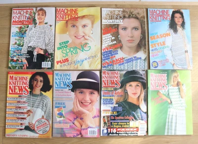 £4.99 • Buy MACHINE KNITTING : Vintage Machine Knitting News/Machine Knitting Monthly X 8*