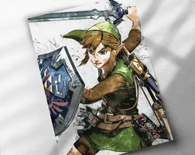 Zelda Poster Canvas Or Framed Print Art Nintendo Video Game Room Link • $59.99