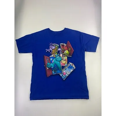 Disneyland Disney World Youth L Blue Monsters Inc. Graphic T-Shirt • $10