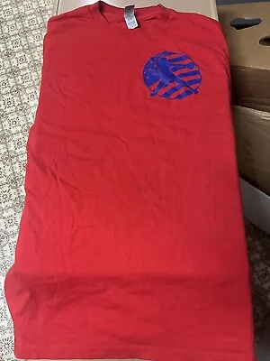 Gildan Size Medium Red Softball Shirt  • $2