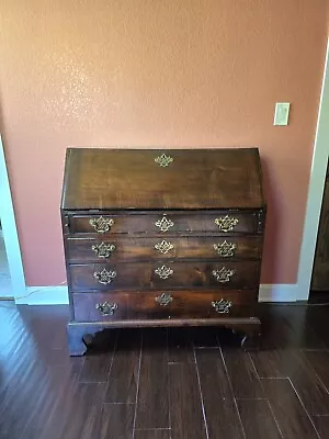 19th Century Slant Top Secretary Desk • $300