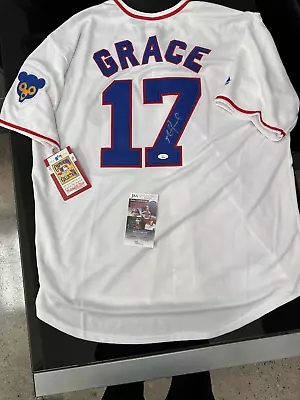 Mark Grace Signed Pinstriped Chicago Cubs Jersey JSA Witness COA • $120