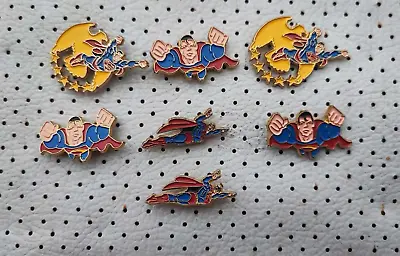 Superman Vintage Pins Collection Clark Kent Superhero Man Of Steel Superman Pins • $21.90