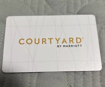 Courtyard Marriott Hotel Room Key Card Pattern Design Unique Writing On Back • $2