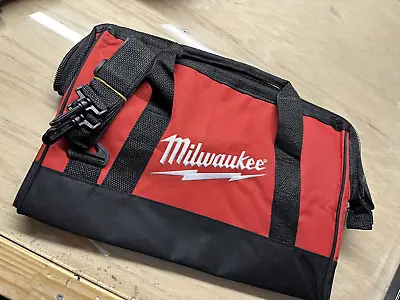 New Milwaukee M18 M12 17” X 11” X 10” Contractors Tool Bag With Inside Pockets • $25