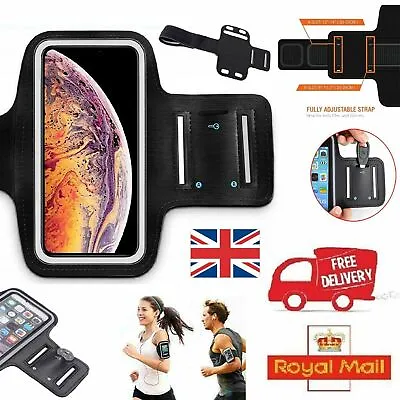 Running Armband Waterproof Phone Holder Touchscreen For IPhone 13 Pro Max Cover • £3.98
