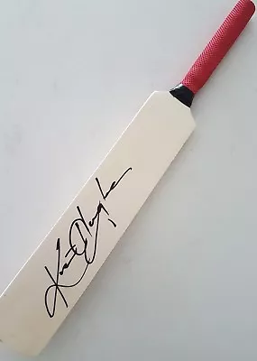 $100 • Buy Kim Hughes Signed Mini Cricket Bat Coa Australia Clarke Warne Viv Ashes