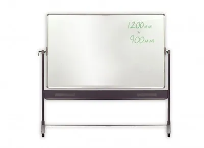 Viz-Pro Revolving Mobile Magnetic Whiteboards 1200x900 1800x1200mm 1500x1200mm • £109.95