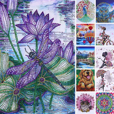 $15.02 • Buy DIY 5D Diamond Painting DragonFly Cross Stitch Hand Embroidery Art Decor Crafts