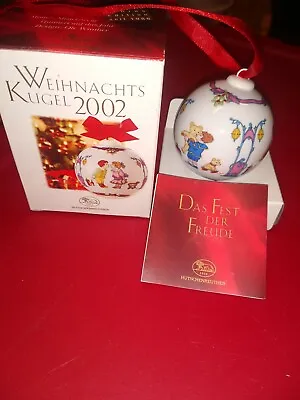 HUTSCHENREUTHER Mistletoe Christmas Ball 2002 Weihnachts Edition Ornament • $12