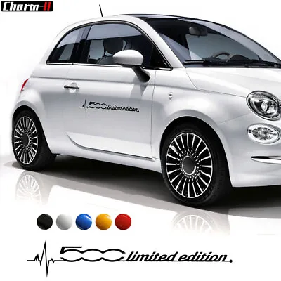 1X Car Door Side Decor Decal Graphic Sticker For Fiat Abarth 500 LIMITED EDITION • $29.03