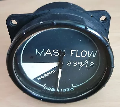 WW2 British RAF Bomber Command Lancaster & Halifax Mass Flow Engine Gauge - 1942 • £110