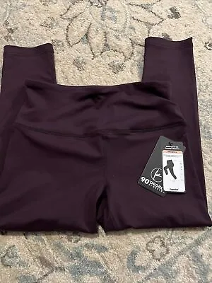 NEW 90 Degree By Reflex Interlink High Waist Pocket Capri Leggings Yoga Pants M • $18