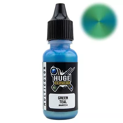 Huge Miniatures Airbrush Paint Green Teal Acrylic Model Color – 17ml Bottle • $5.79