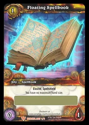 World Of Warcraft Wow Tcg : Floating Spellbook Battle Pet Loot Card Unscratched • $9.75