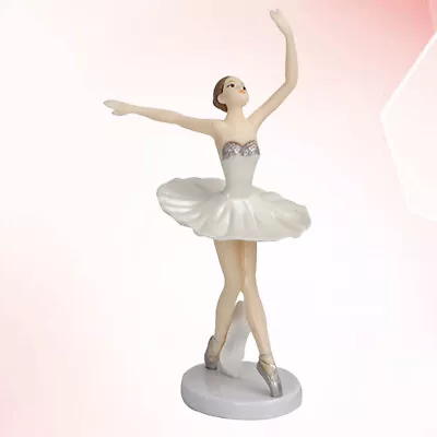 Resin Figurines Ornaments Ballet Dancer Sculpture Resin Girl Statue • £9.15