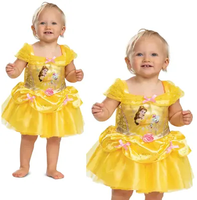 Disney Beauty & The Beast Belle Costume Girls Fairytale Fancy Dress Baby • $81.90