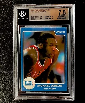 1985 Star Lite All-Stars #4 Michael Jordan BGS 7.5 • $750