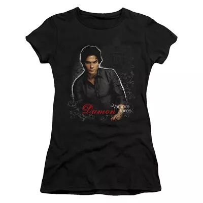 The Vampire Diaries  Damon  Women's Adult Or Girl's Jr Babydoll Tee • £32.77