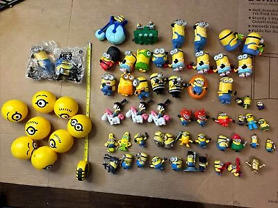 Large MINIONS DESPICABLE ME TOY FIGURES Balls LOT OF 64 Huge Assorted • $29.97