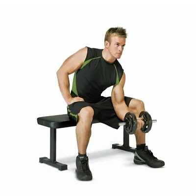 Flat Workout Bench Weight Exercise Home Gym Training Strength Lifting Press Lift • $80.28