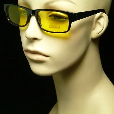 Night Driving Yellow Lens Glasses Men Women Sunglasses New Vision Spring Temple  • $7.99