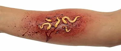 Creepy Worms - Latex Prosthetic Wound Application Halloween Horror • £7.39