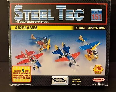 Vintage Steel Tec Construction System - Airplanes - #7085 New Open Box - Unused • $21.95
