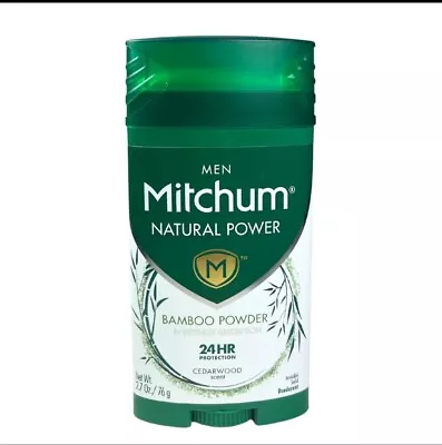 Mitchum Natural Power Deodorant For Men Cedarwood 2.7 Oz • $10