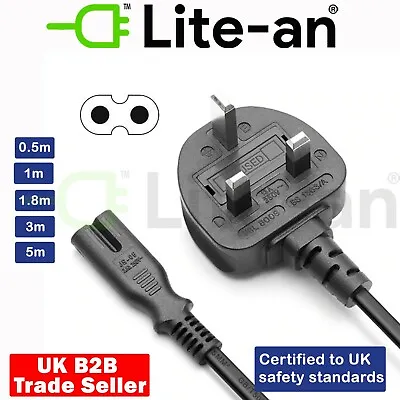 £2.50 • Buy UK Plug Power Cable Figure Of 8 Lead C7 For Singer Stylist 9100 Sewing Machine