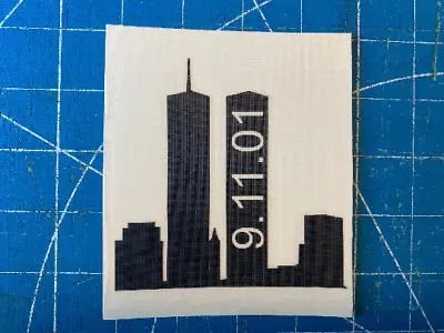 9/11/01 Memorial Vinyl Adhesive Decal - 30+ Colors • $3.99