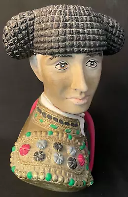 1966 Matador Spanish Bullfighter Marwal Inc Chalkware Bust Sculpture- Rare • $145