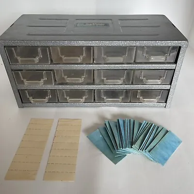 Stackmaster By Union Steel Chest Corp. Parts Organizer With Dividers 12 Drawers • $24.50