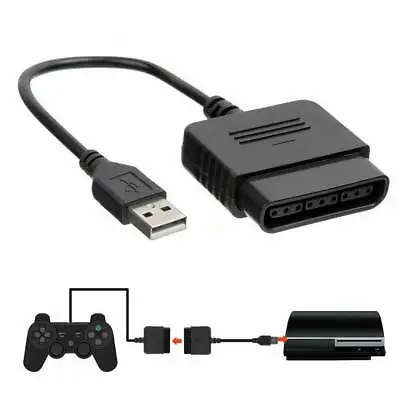 $3.65 • Buy PS2 To USB PC PS3 Controller Adapters Converter Black For PlayStation 2/3 US
