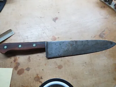 $11.50 • Buy Vintage Dexter 4898 Chefs Butchers Knife 8.5  Carbon Steel Blade Wood Handle Usa
