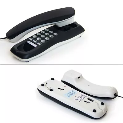 Wired Telephone Wall Mounted Desktop Hotel Home Office Corded Phone Landline UK • £16.13