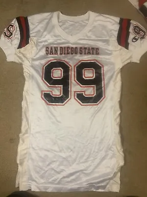 $99.99 • Buy SAN DIEGO STATE AZTECS  GAME USED FOOTBALL JERSEY  Champion #99 Garrison 90’s