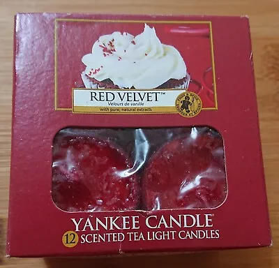 Yankee Candle Red Velvet Box Of 12 Tealights • £14.95