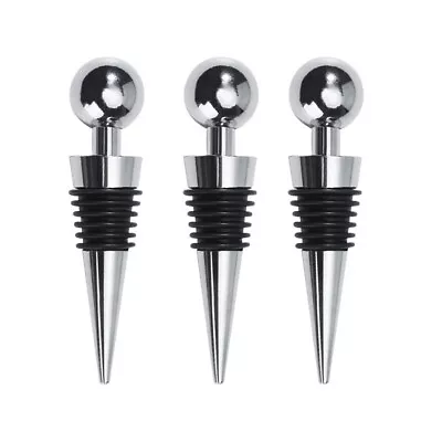 3X Leak Proof Champagne Wine Beer Bottle Stopper Cork Drink Sealer Plug Bar Seal • £4.81