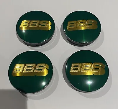 BBS Wheel Centre Caps Green & Gold 56mm X4 Cap • $48