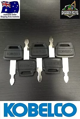 5 X Kobelco Logo Excavator Plant Digger Keys K250 Set Of 5  FREE POSTAGE • $17.99