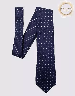 RRP€190 KITON Silk Classic Necktie Polka Dot Pattern Made In Italy • $41.93