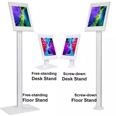 Display Kiosk Desk Floor Stand 12.9  IPad Pro M2 6th Gen Anti-theft Steel • £69.98