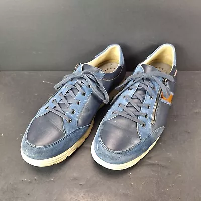 Mephisto Runoff Air Jet Walking Shoes Mens Sz 12 M US Blue Leather Suede Zipper • $31.99